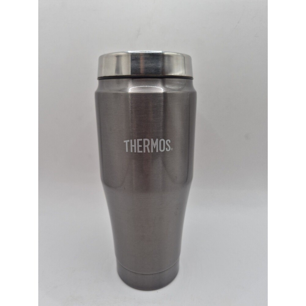 16oz Thermos Travel Tumbler Mug Silver Stainless Steel Insulated D600.073S